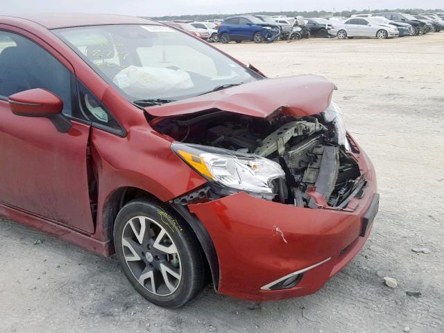 3N1CE2CP5GL365177 - 2016 NISSAN VERSA NOTE MAROON photo 9