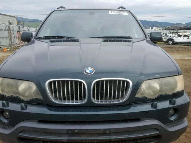 WBAFB33541LH13741 - 2001 BMW X5 4.4I GREEN photo 9