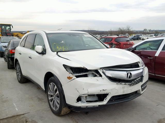 5FRYD4H45FB004561 - 2015 ACURA MDX TECHNO WHITE photo 1