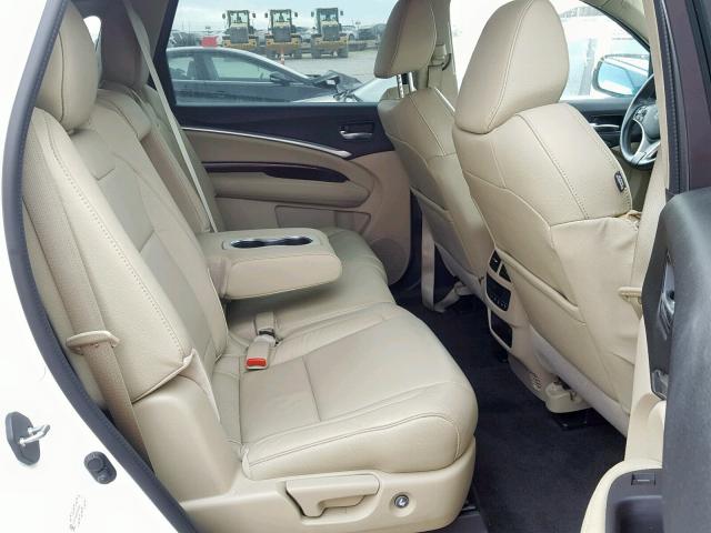 5FRYD4H45FB004561 - 2015 ACURA MDX TECHNO WHITE photo 6