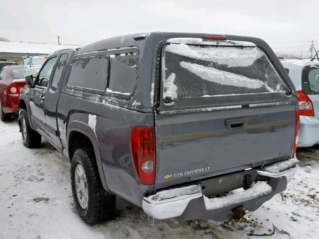 1GCDT19E388140439 - 2008 CHEVROLET COLORADO GRAY photo 3