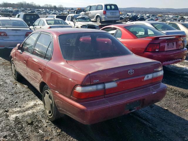 2T1BB02E1VC188276 - 1997 TOYOTA COROLLA DX RED photo 3