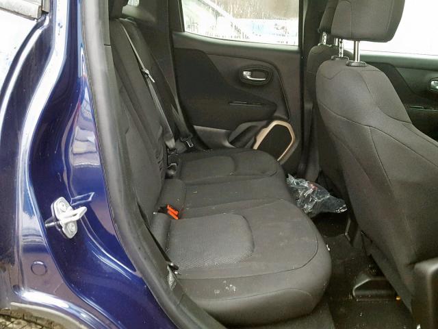 ZACCJAAB0HPF69937 - 2017 JEEP RENEGADE S BLUE photo 6