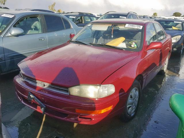 JT2SK13E6N0048621 - 1992 TOYOTA CAMRY XLE RED photo 2