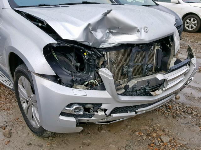 4JGBF7BE1BA751500 - 2011 MERCEDES-BENZ GL 450 4MA SILVER photo 9