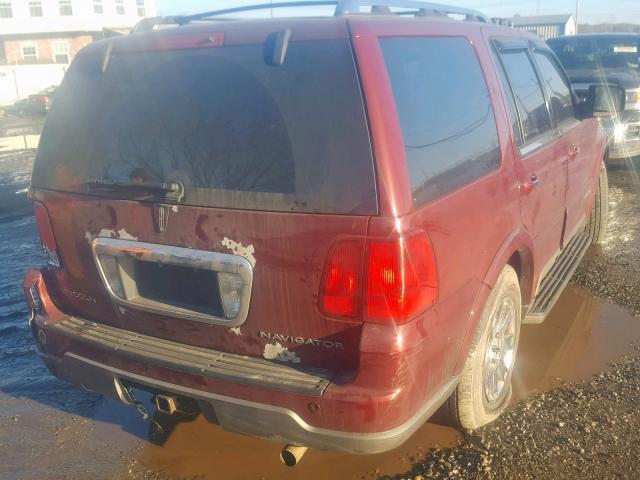 5LMFU28RX4LJ38137 - 2004 LINCOLN NAVIGATOR BURGUNDY photo 4