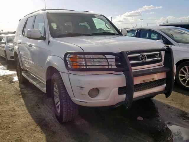 5TDZT38A73S160665 - 2003 TOYOTA SEQUOIA LI WHITE photo 1