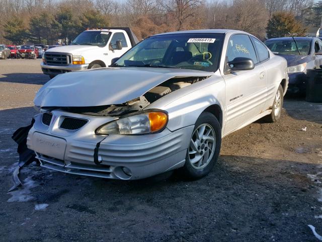 1G2NF12T91M549230 - 2001 PONTIAC GRAND AM S SILVER photo 2