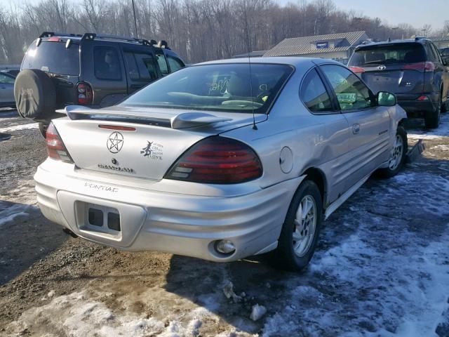 1G2NF12T91M549230 - 2001 PONTIAC GRAND AM S SILVER photo 4