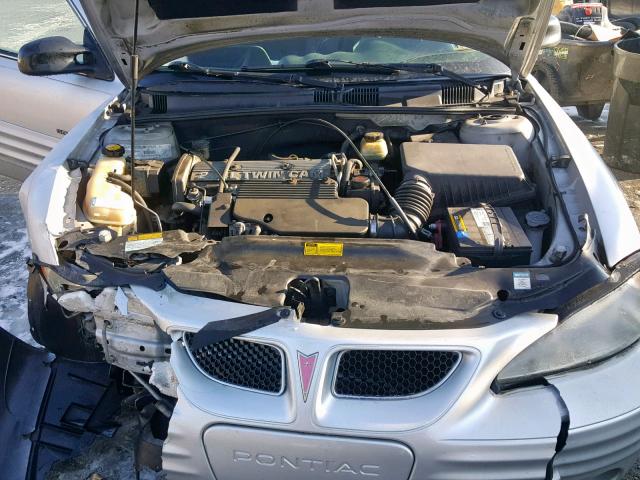 1G2NF12T91M549230 - 2001 PONTIAC GRAND AM S SILVER photo 7