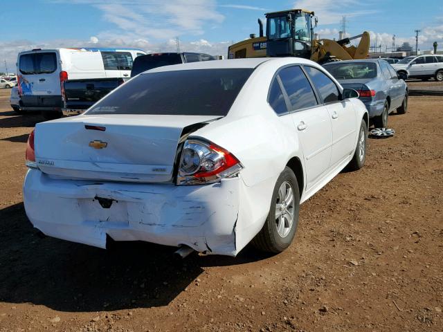 2G1WA5E32E1174048 - 2014 CHEVROLET IMPALA LIM WHITE photo 4