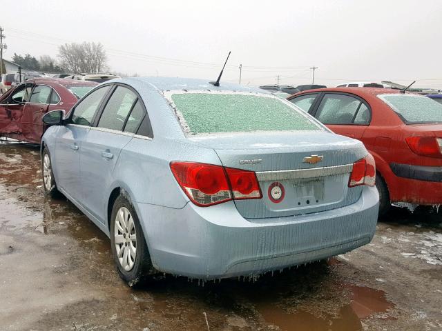 1G1PC5SH5B7287022 - 2011 CHEVROLET CRUZE LS BLUE photo 3