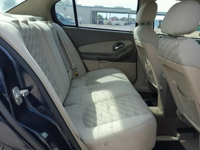 1G1ZT54874F200185 - 2004 CHEVROLET MALIBU LS შავი ფოტო 6