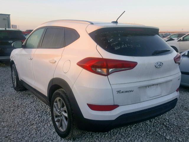 KM8J3CA40GU177158 - 2016 HYUNDAI TUCSON LIM WHITE photo 3