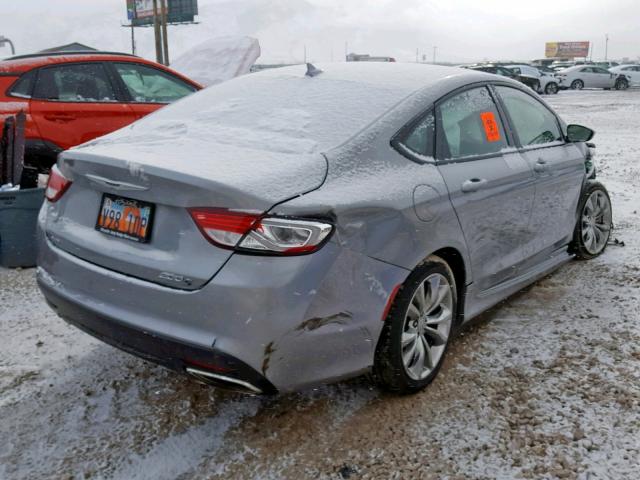 1C3CCCDG3FN540553 - 2015 CHRYSLER 200 S SILVER photo 4