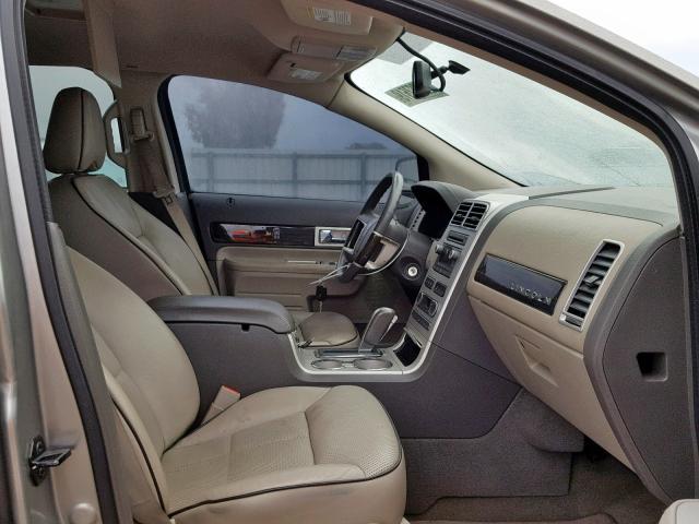 2LMDU68C58BJ22404 - 2008 LINCOLN MKX GRAY photo 5