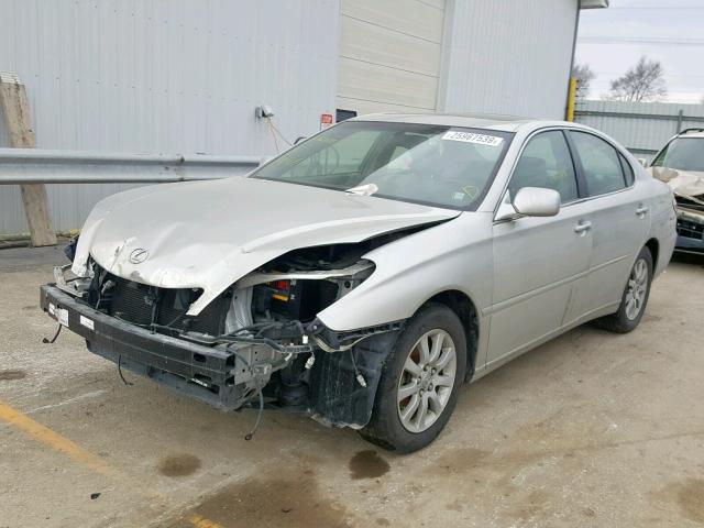 JTHBA30G045054507 - 2004 LEXUS ES 330 SILVER photo 2