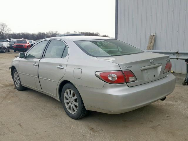 JTHBA30G045054507 - 2004 LEXUS ES 330 SILVER photo 3