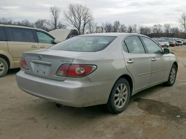 JTHBA30G045054507 - 2004 LEXUS ES 330 SILVER photo 4