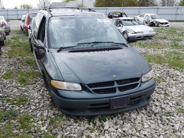 2B4GP45R0YR830162 - 2000 DODGE CARAVAN SE BLACK photo 1