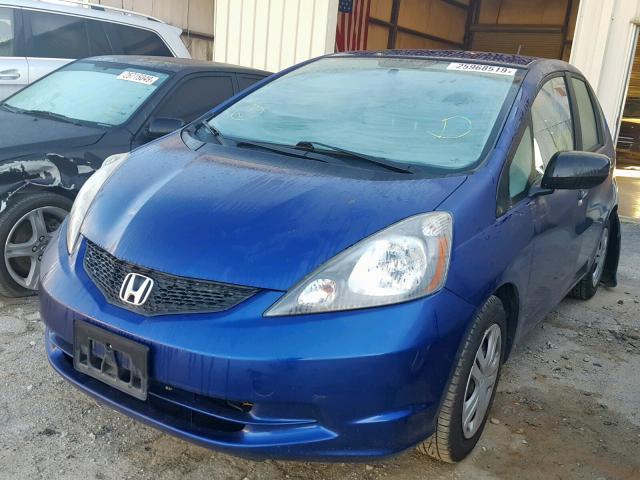 JHMGE88249S039856 - 2009 HONDA FIT BLUE photo 2