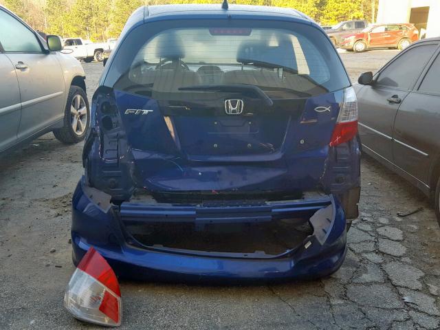 JHMGE88249S039856 - 2009 HONDA FIT BLUE photo 9