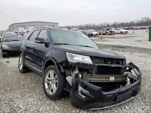 1FM5K8FHXGGC70572 - 2016 FORD EXPLORER L BLACK photo 1