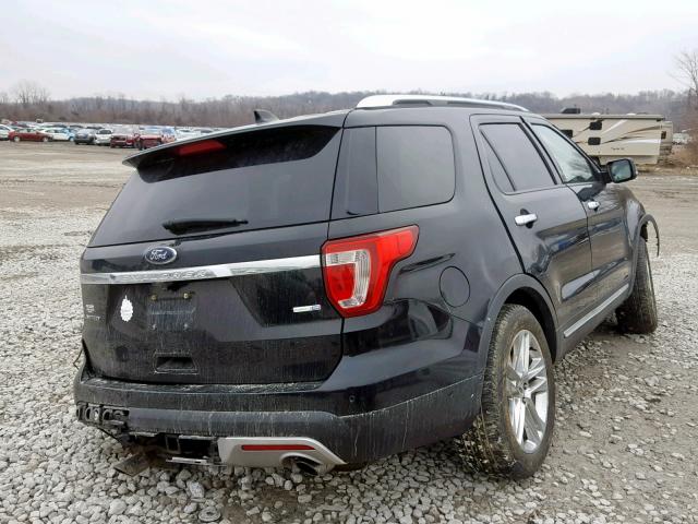 1FM5K8FHXGGC70572 - 2016 FORD EXPLORER L BLACK photo 4