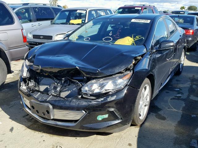 1G1RC6S55HU216918 - 2017 CHEVROLET VOLT LT BLACK photo 2