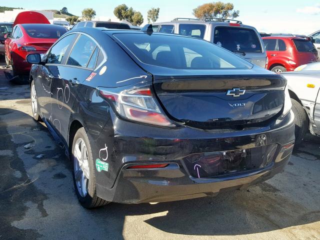 1G1RC6S55HU216918 - 2017 CHEVROLET VOLT LT BLACK photo 3