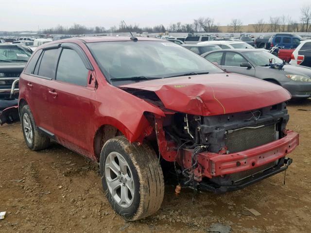 2FMDK4JC4CBA81269 - 2012 FORD EDGE SEL RED photo 1