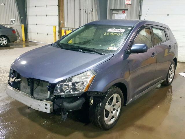 5Y2SP678X9Z474341 - 2009 PONTIAC VIBE BLUE photo 2