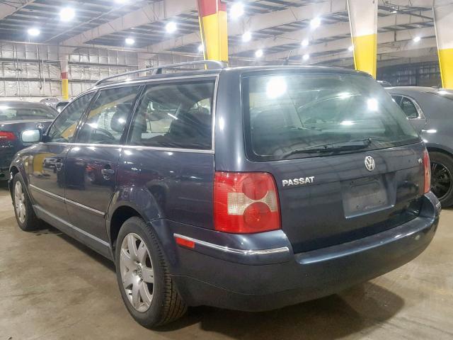 WVWWH63B32E109044 - 2002 VOLKSWAGEN PASSAT GLX 蓝色 照片 3