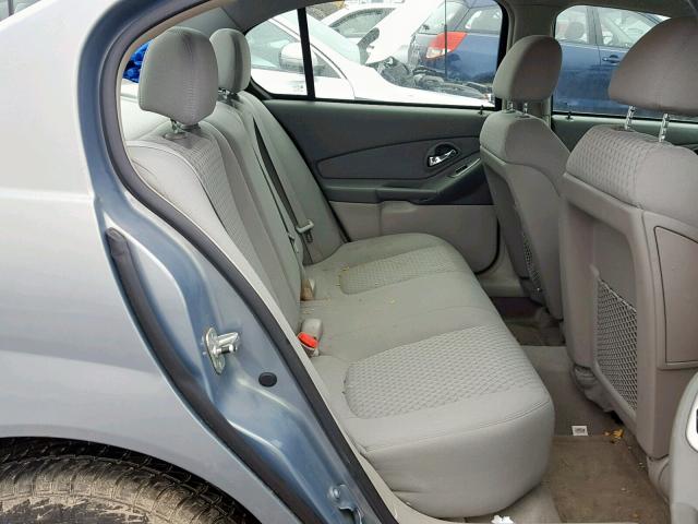 1G1ZS57F27F132170 - 2007 CHEVROLET MALIBU LS BLUE photo 6