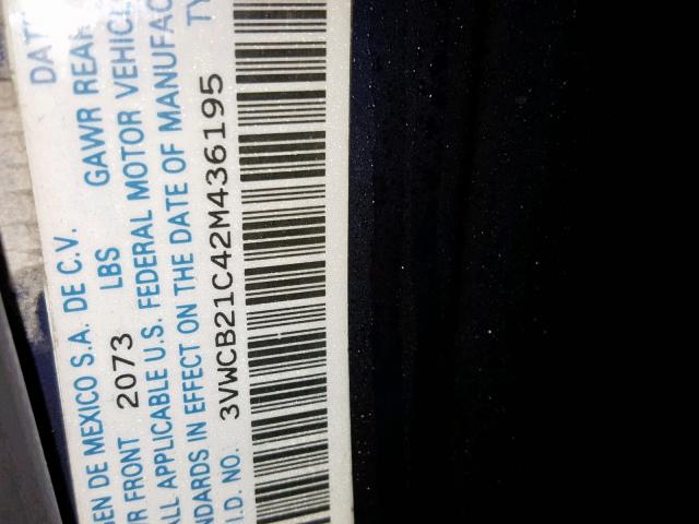 3VWCB21C42M436195 - 2002 VOLKSWAGEN NEW BEETLE Mavi foto 10