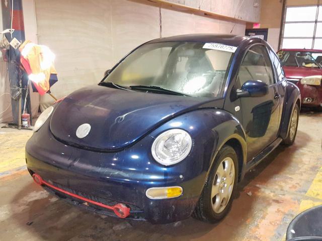 3VWCB21C42M436195 - 2002 VOLKSWAGEN NEW BEETLE Mavi foto 2