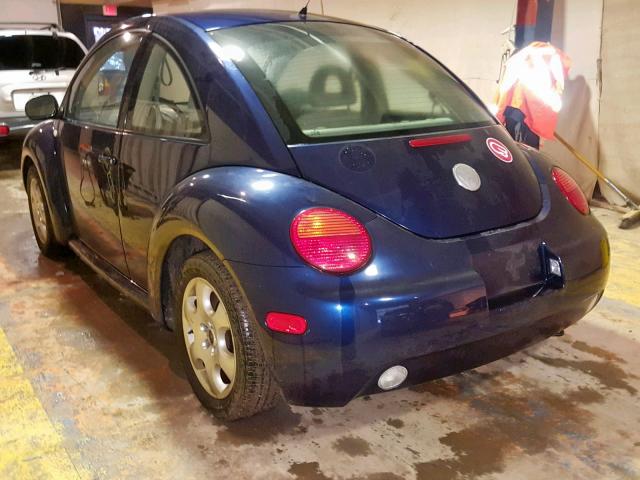 3VWCB21C42M436195 - 2002 VOLKSWAGEN NEW BEETLE Mavi foto 3