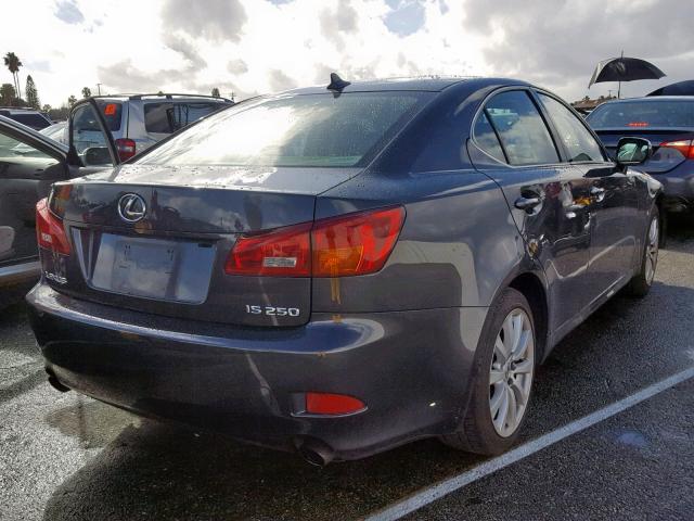 JTHBK262485082304 - 2008 LEXUS IS 250 CHARCOAL photo 4