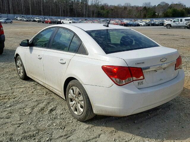 1G1PA5SH1E7182732 - 2014 CHEVROLET CRUZE LS WHITE photo 3