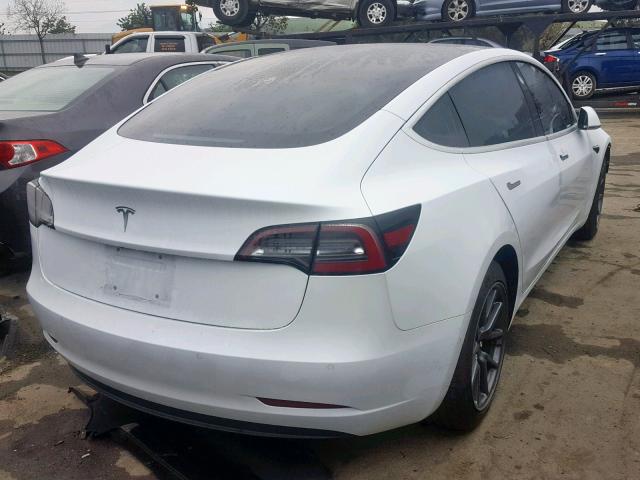 5YJ3E1EB1JF099994 - 2018 TESLA MODEL 3 WHITE photo 4