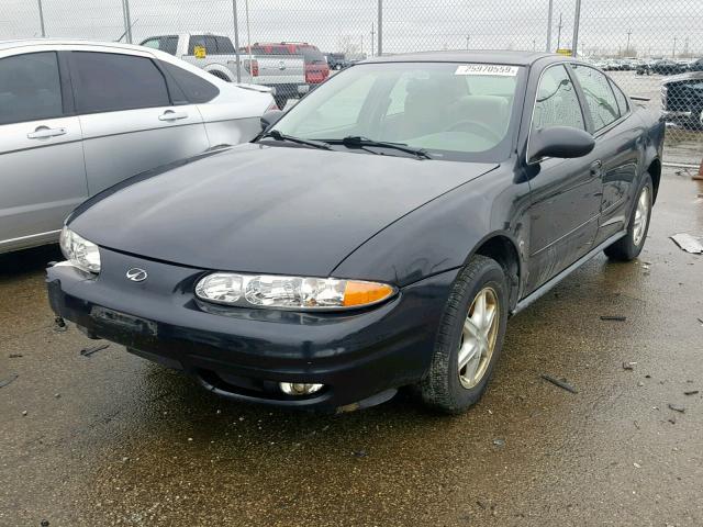 1G3NL52F64C161212 - 2004 OLDSMOBILE ALERO GL BLACK photo 2