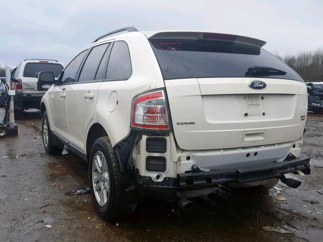 2FMDK48C88BA77187 - 2008 FORD EDGE SEL CREAM photo 3