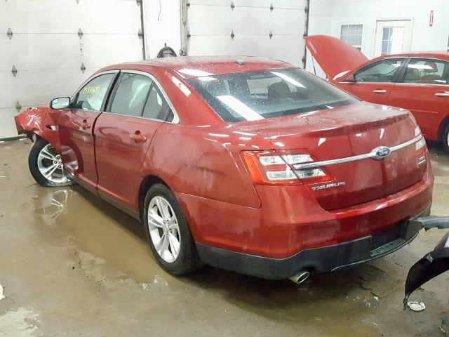 1FAHP2E83EG110540 - 2014 FORD TAURUS SEL RED photo 3