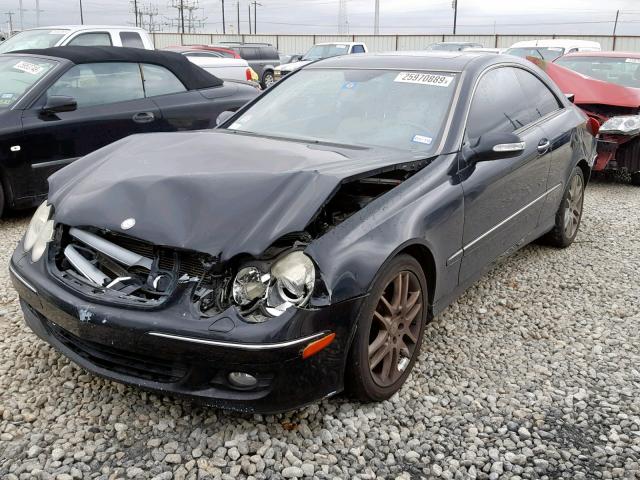 WDBTJ56J98F248973 - 2008 MERCEDES-BENZ CLK 350 BLACK photo 2