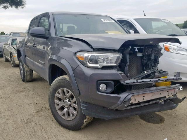 5TFAZ5CN0HX037941 - 2017 TOYOTA TACOMA DOU GRAY photo 1