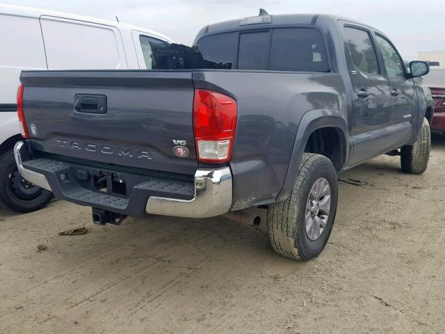 5TFAZ5CN0HX037941 - 2017 TOYOTA TACOMA DOU GRAY photo 4