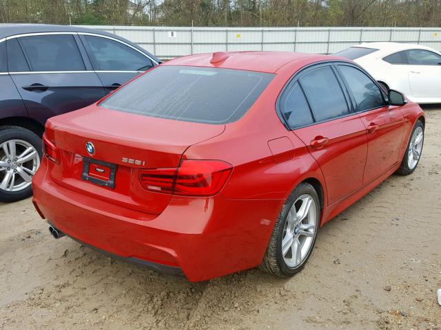 WBA8E7C57GK415414 - 2016 BMW 328 I RED photo 4