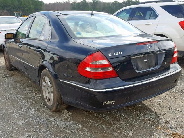 WDBUF65J75A659567 - 2005 MERCEDES-BENZ E 320 BLACK photo 3