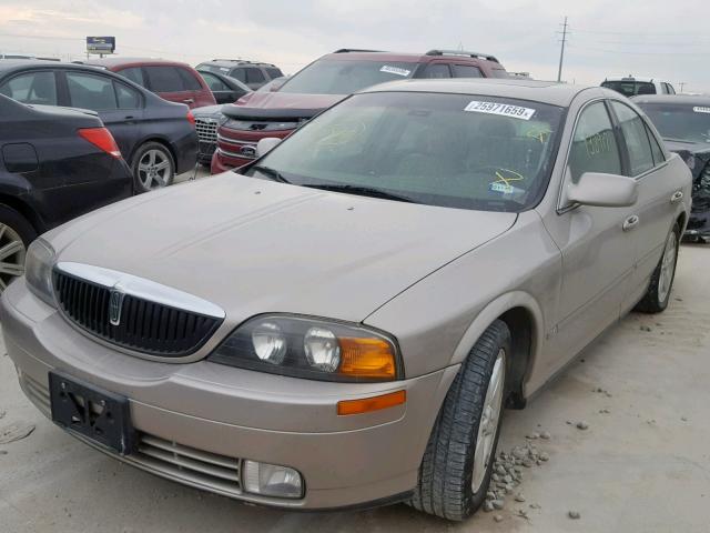 1LNHM87A4YY812317 - 2000 LINCOLN LS GOLD photo 2