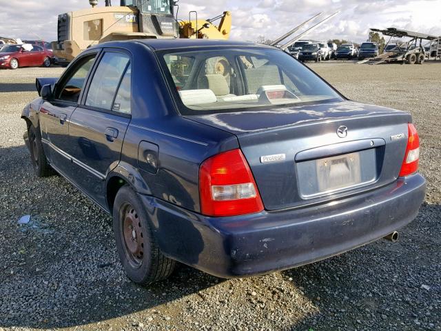 JM1BJ2229X0184753 - 1999 MAZDA PROTEGE DX BLUE photo 3